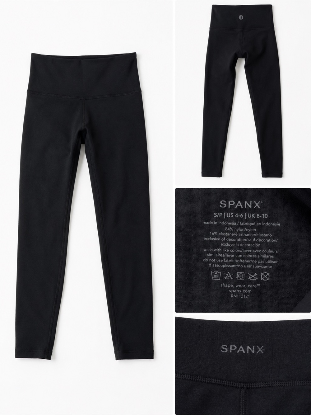 SPANX Sculpting High-Rise Black Leggings